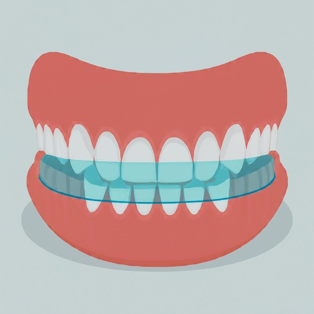image of mouthguard to prevent bruxism from stress
