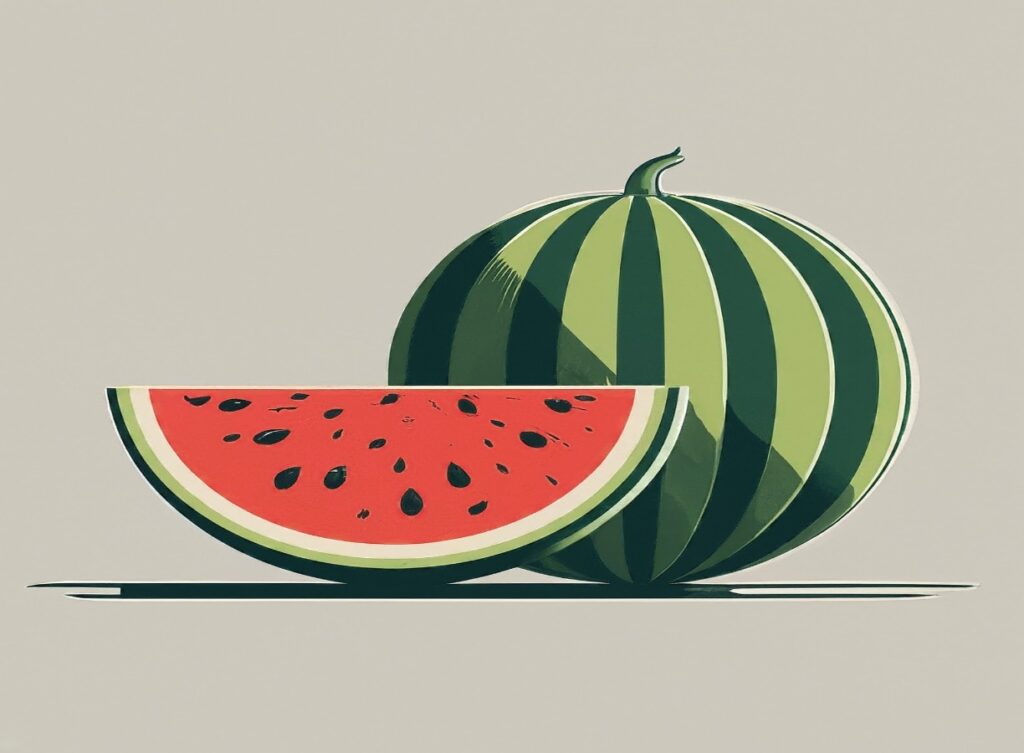 image of watermelon, a benefit to oral health